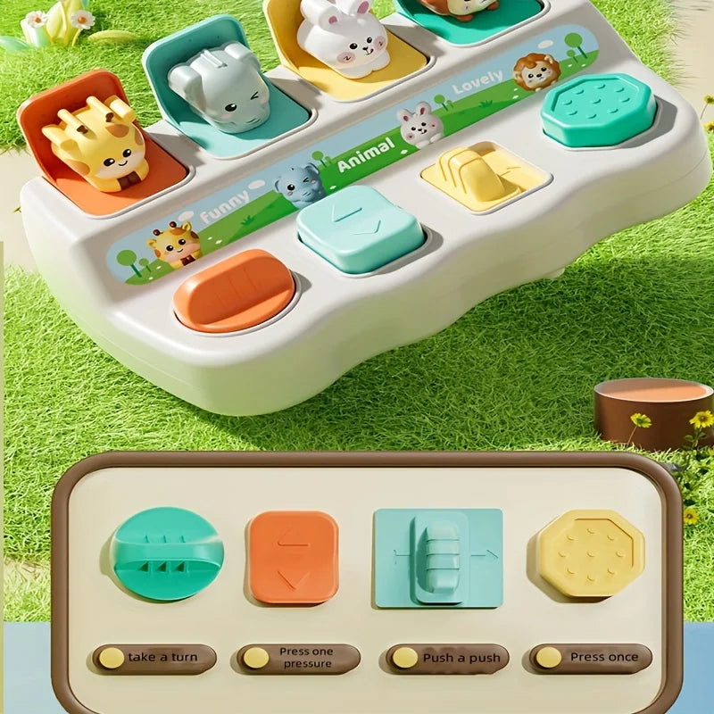 Montessori Pop up Animal Toy